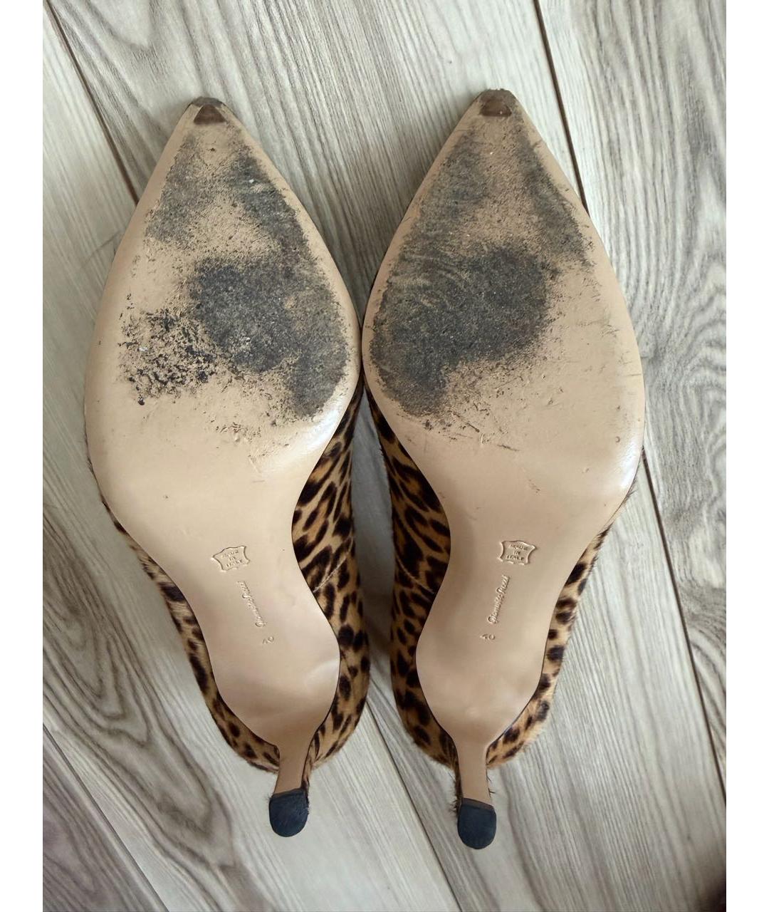 GIANVITO ROSSI Коричневые туфли из экзотической кожи, фото 7