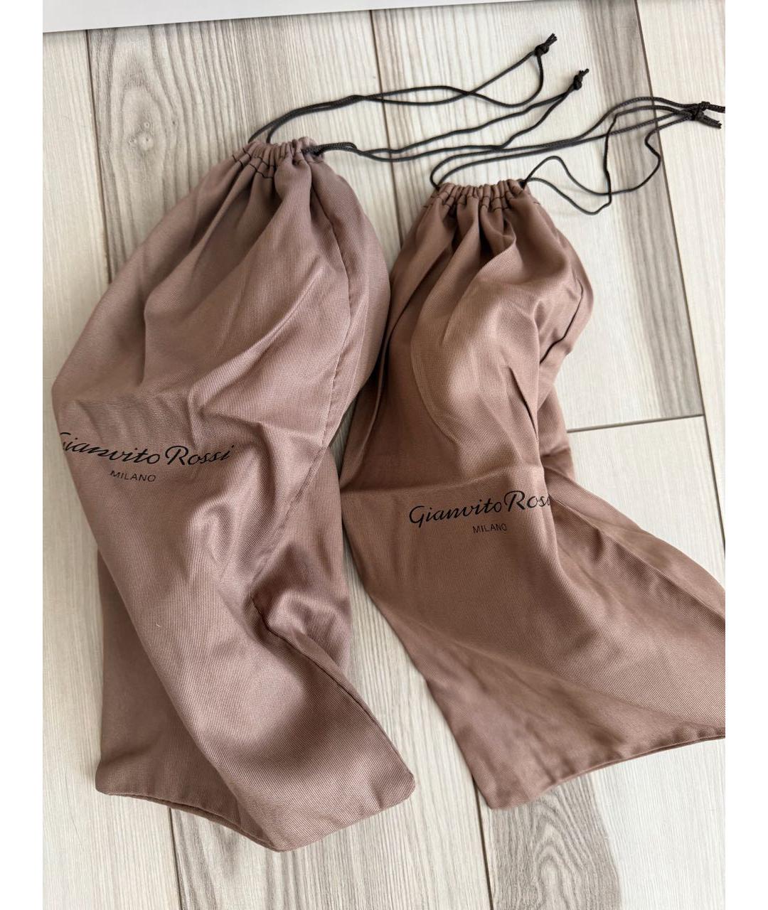 GIANVITO ROSSI Коричневые туфли из экзотической кожи, фото 6