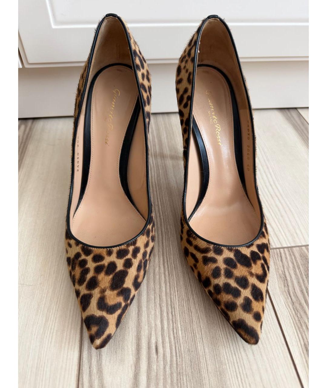 GIANVITO ROSSI Коричневые туфли из экзотической кожи, фото 2