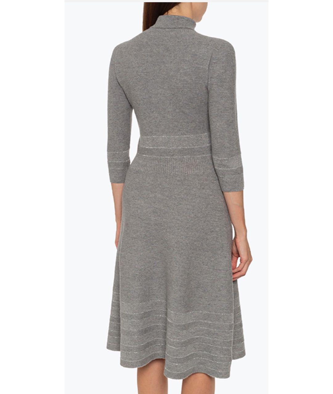 D.EXTERIOR Серое шерстяное платье, фото 7
