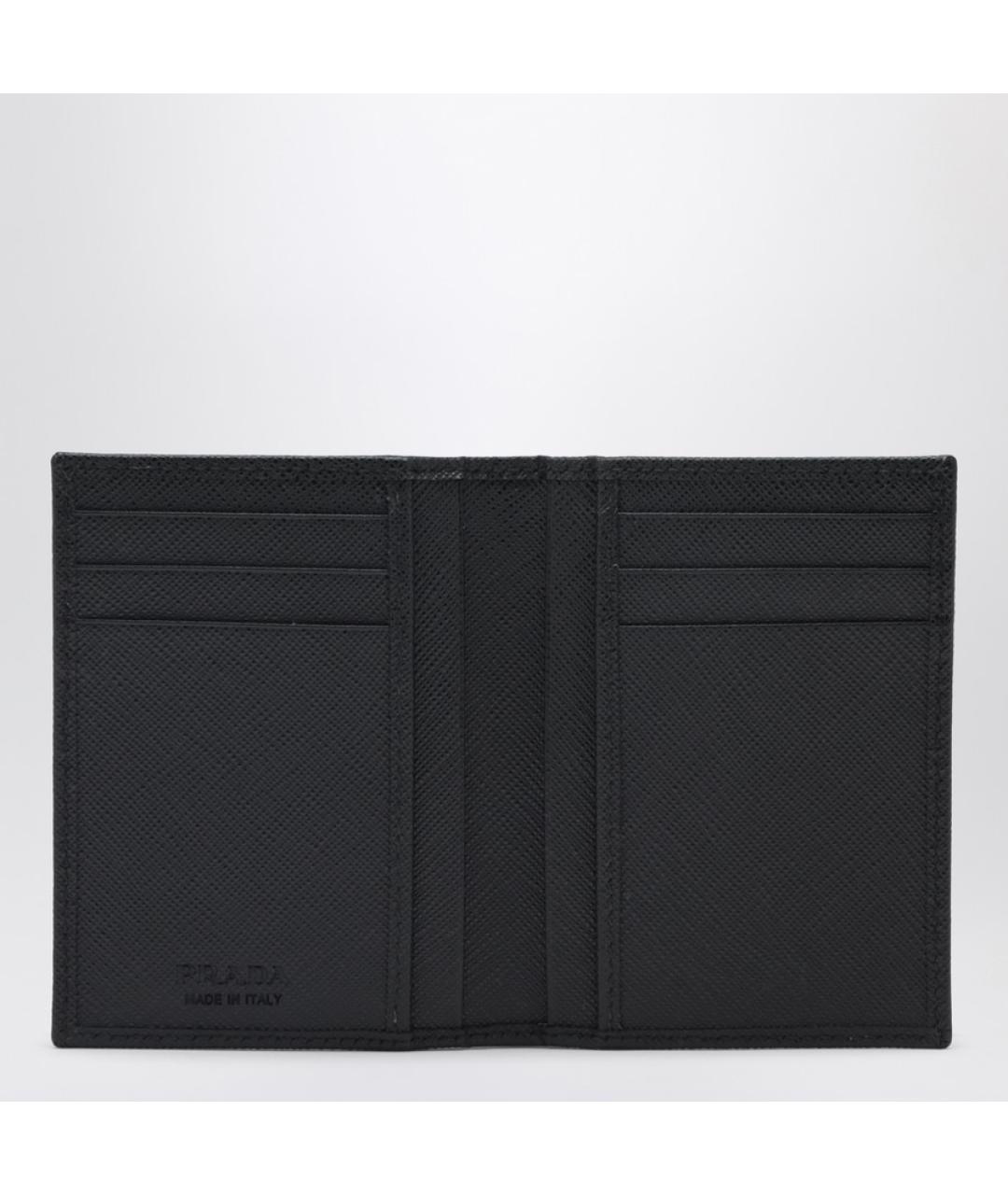 PRADA Черный кожаный кошелек, фото 3