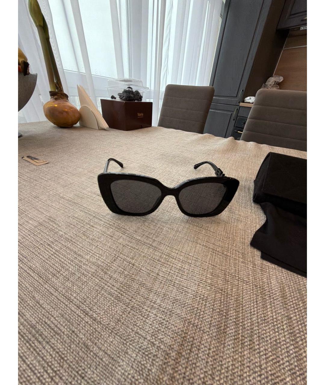 CHANEL Черные пластиковые солнцезащитные очки, фото 2