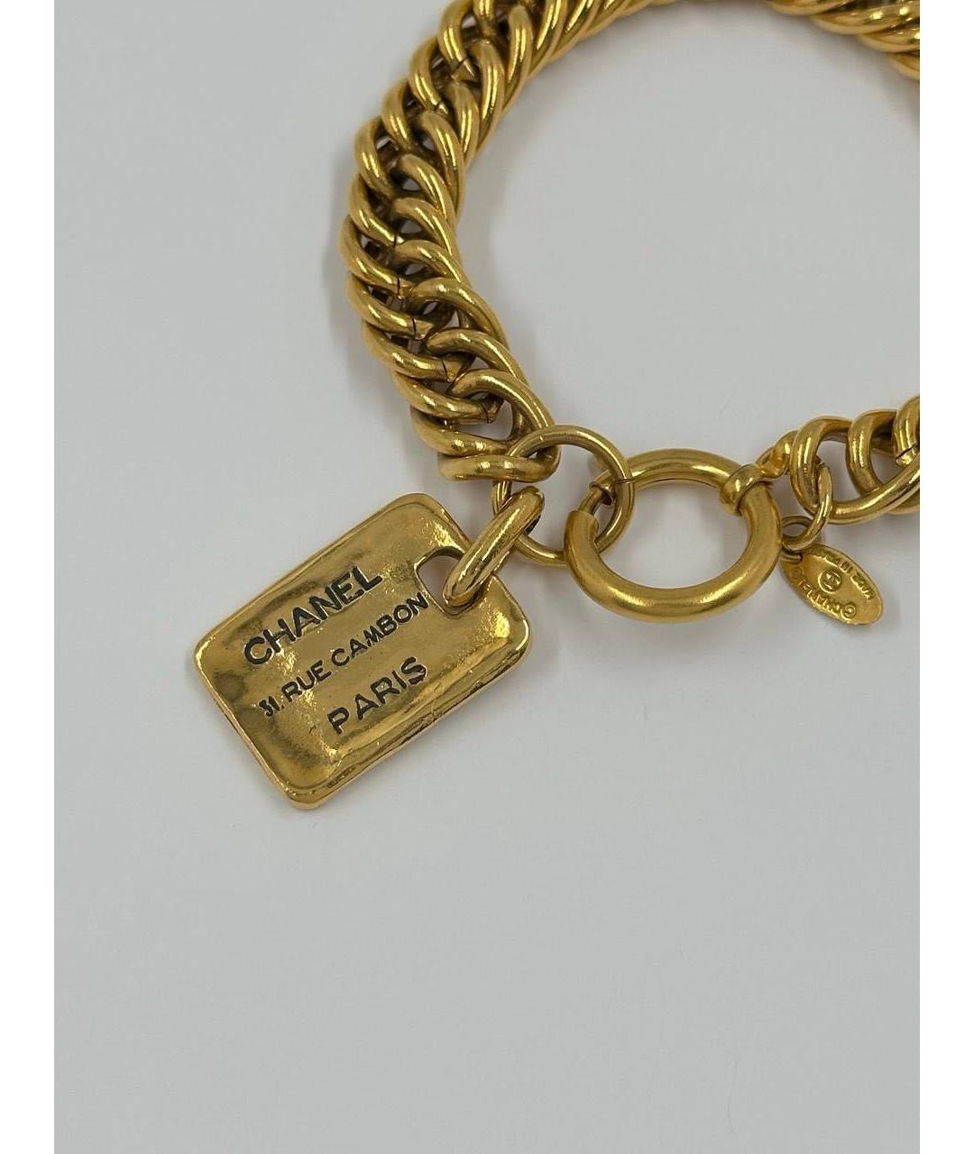 CHANEL Золотой позолоченный браслет, фото 2