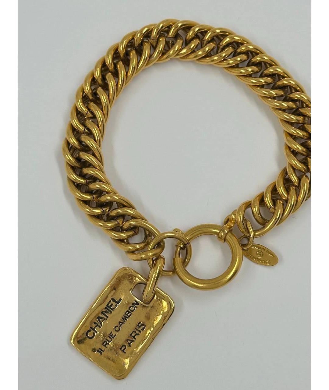 CHANEL Золотой позолоченный браслет, фото 4