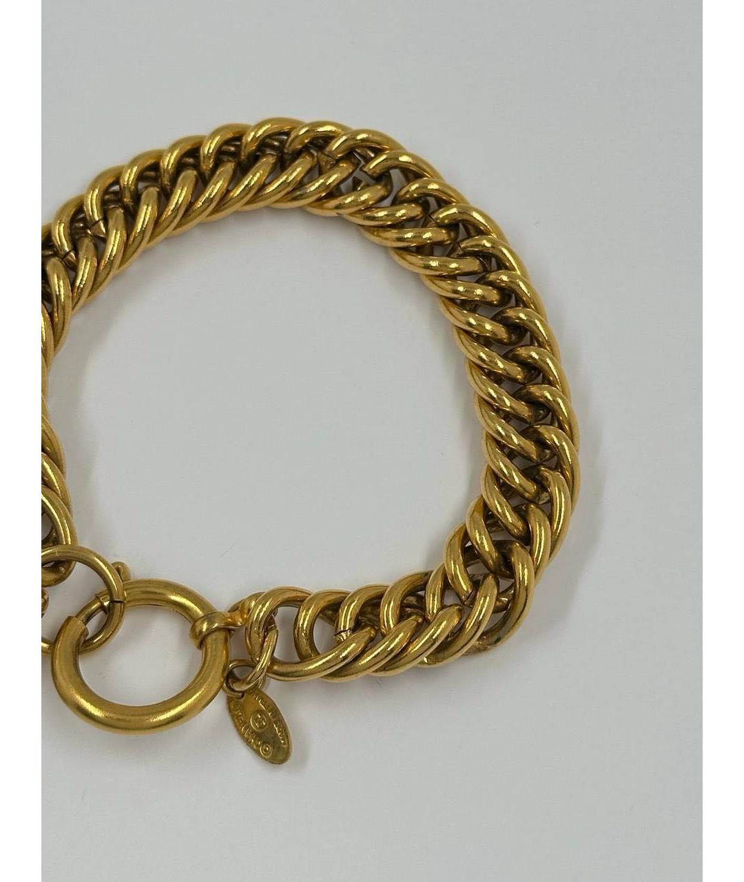 CHANEL Золотой позолоченный браслет, фото 3