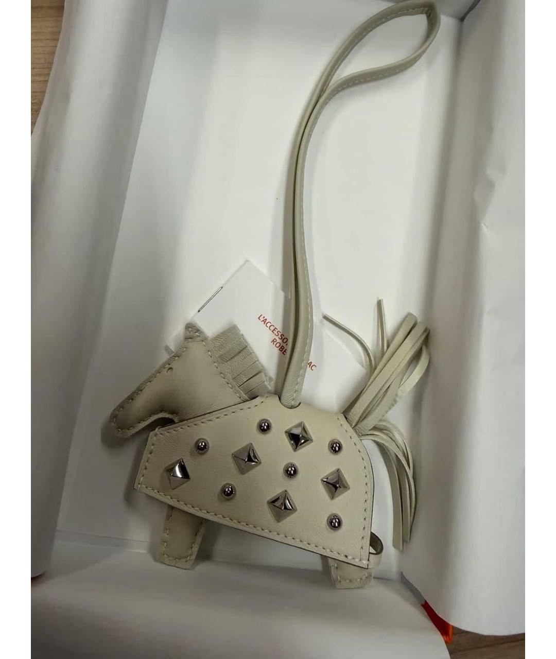 HERMES Бежевый брелок, фото 2