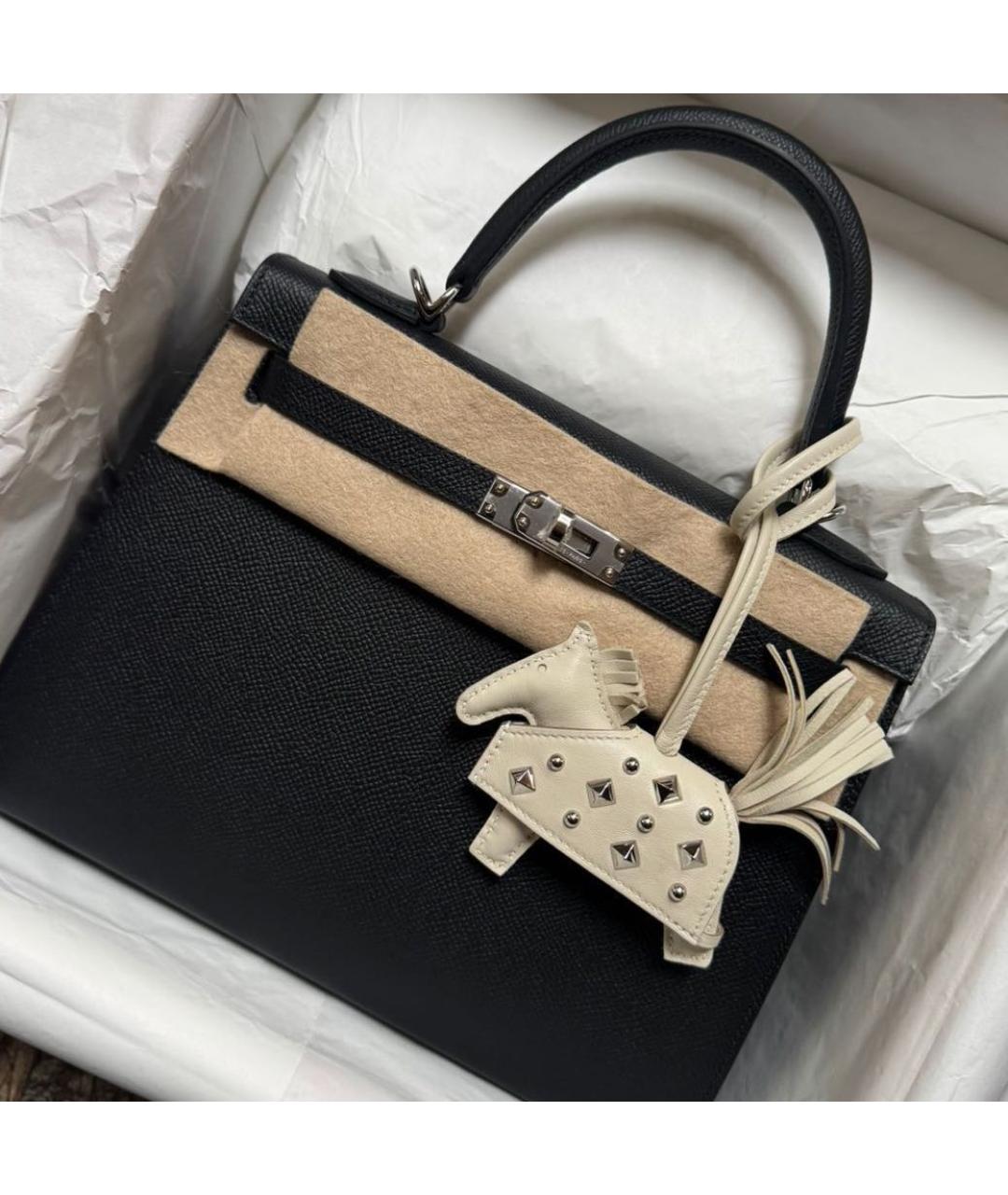 HERMES Бежевый брелок, фото 3