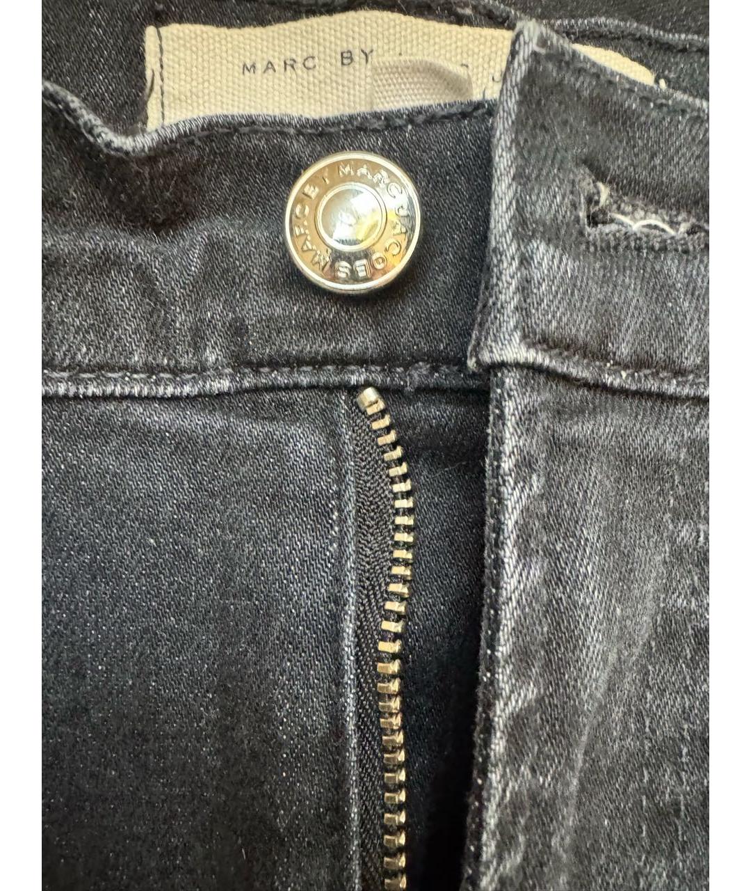 MARC BY MARC JACOBS Черные хлопковые джинсы слим, фото 6