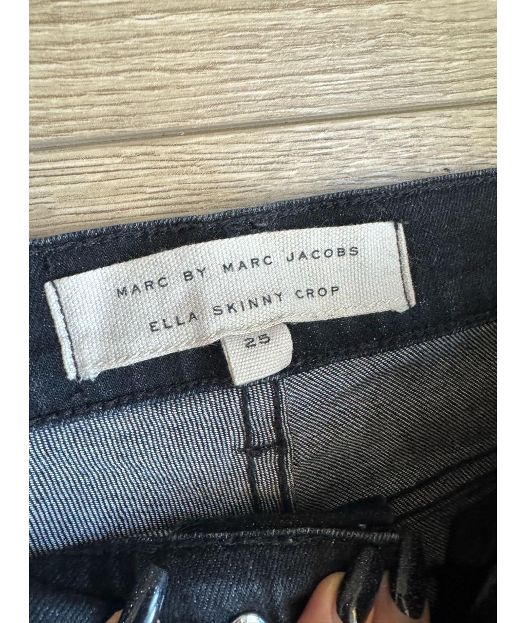 MARC BY MARC JACOBS Черные хлопковые джинсы слим, фото 3