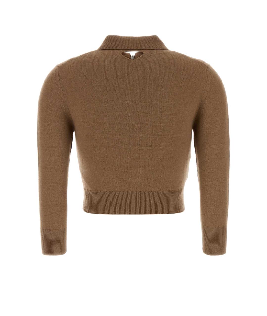 PRADA Коричневый кашемировый джемпер / свитер, фото 2