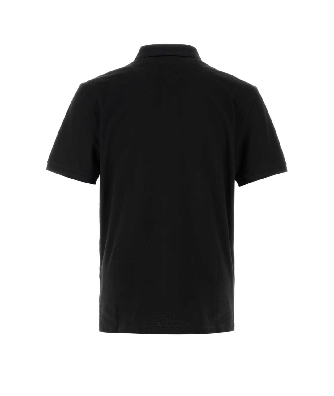 CP COMPANY Черное хлопковое поло с коротким рукавом, фото 2