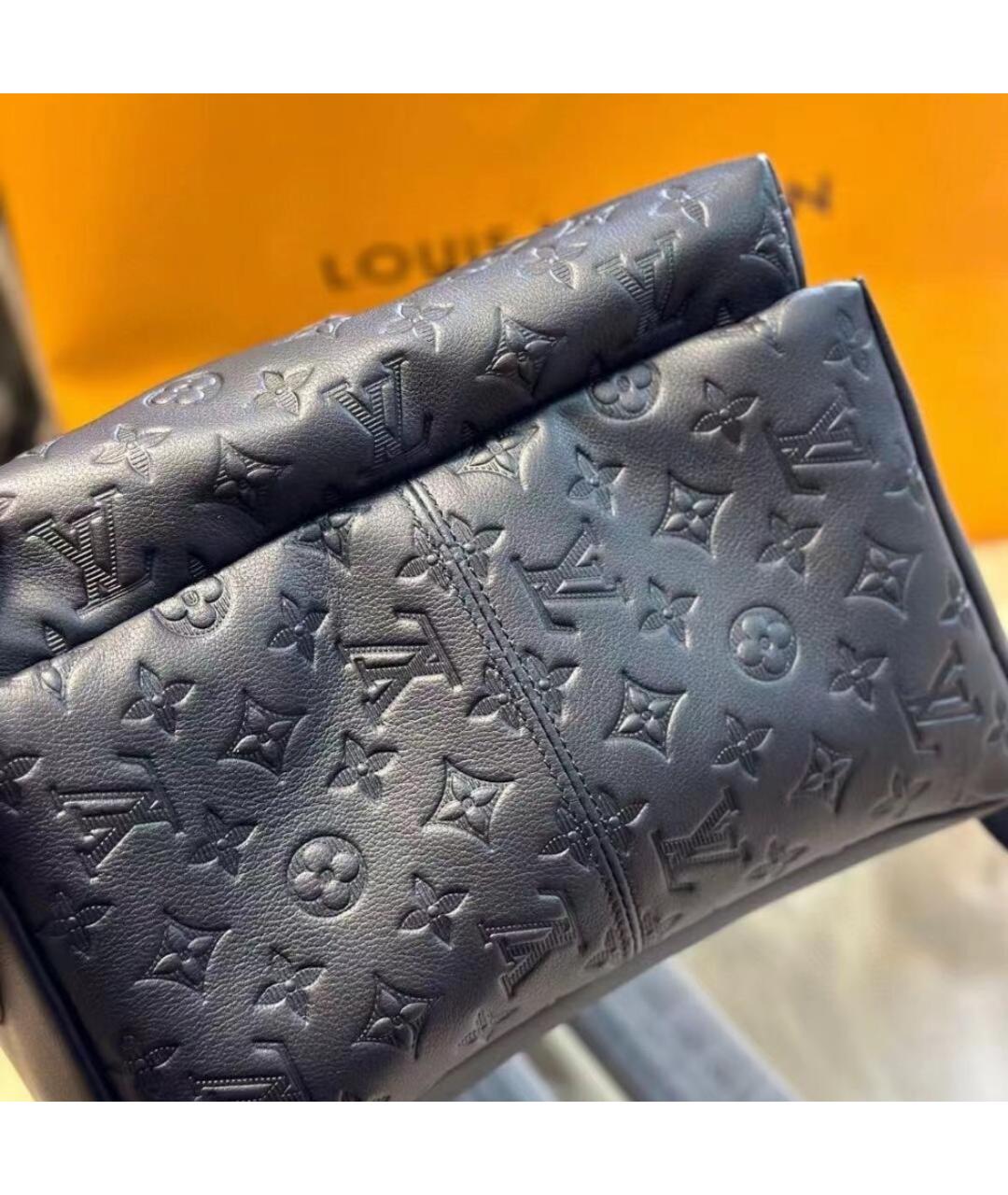 LOUIS VUITTON Черный кожаный рюкзак, фото 4