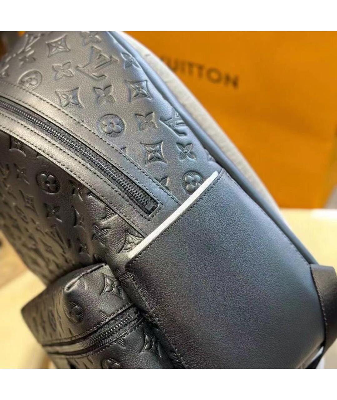 LOUIS VUITTON Черный кожаный рюкзак, фото 3