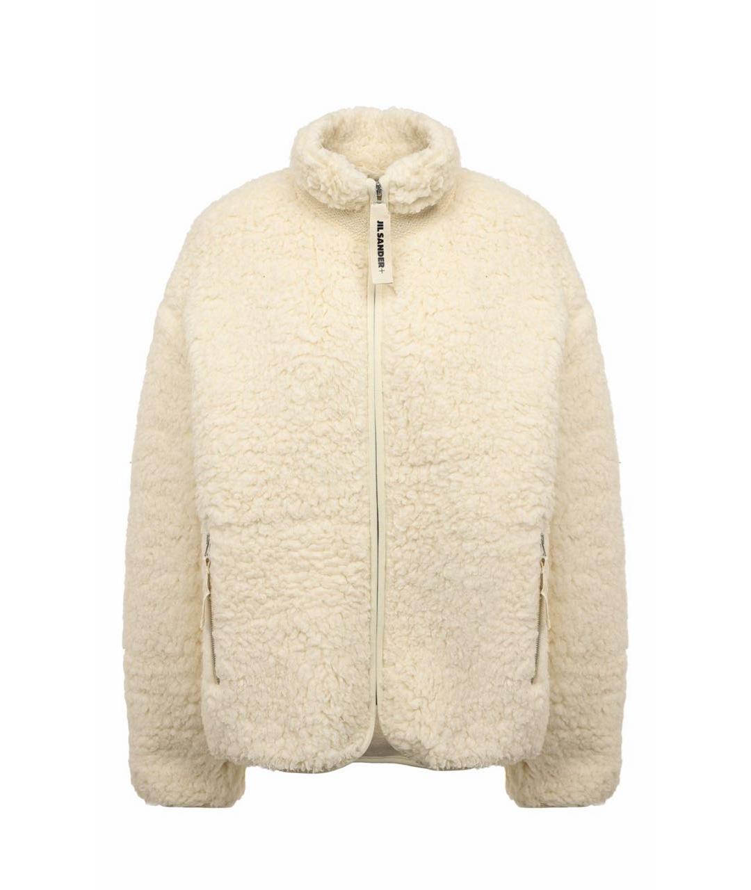 JIL SANDER Бежевая шерстяная куртка, фото 7