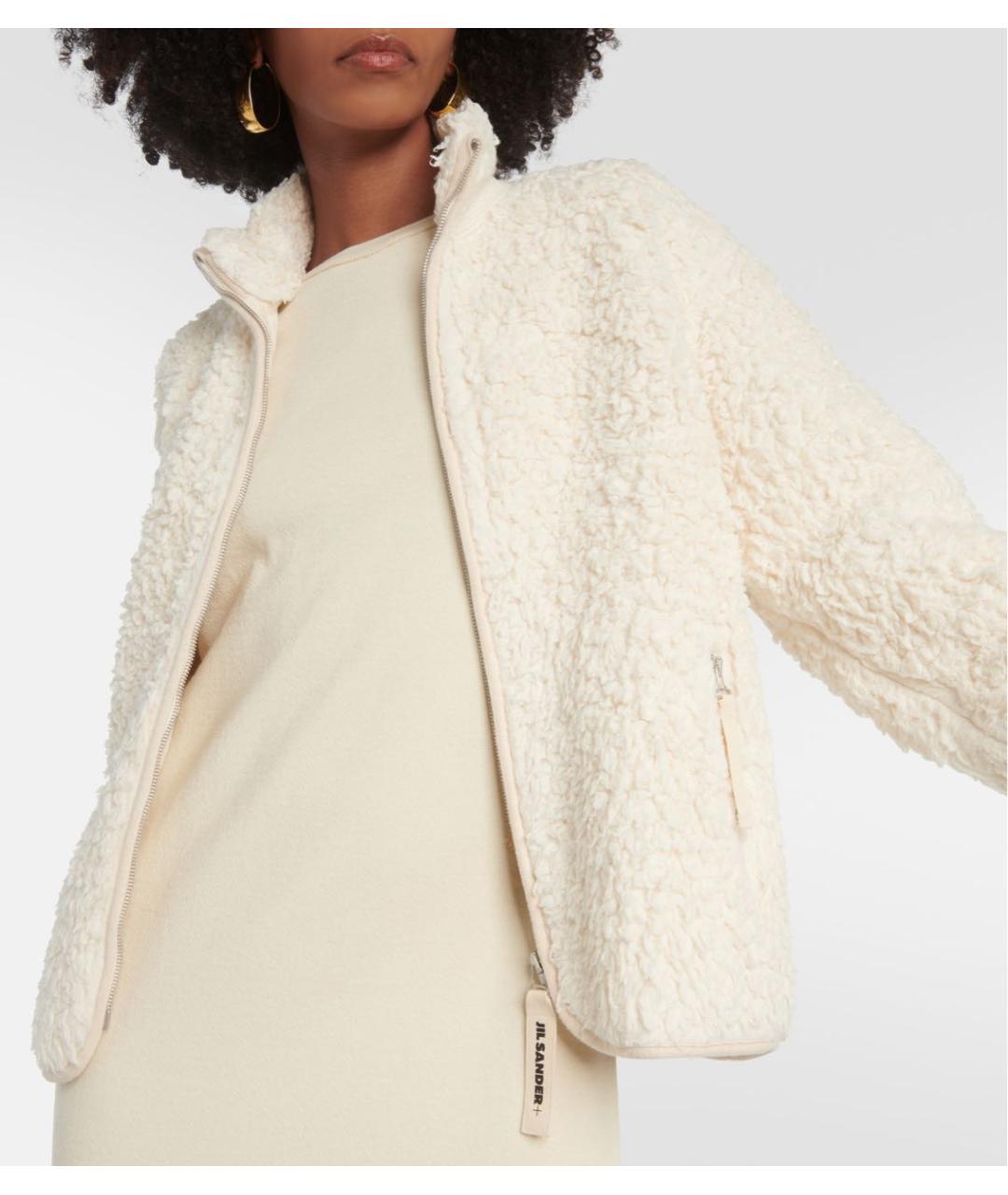 JIL SANDER Бежевая шерстяная куртка, фото 3