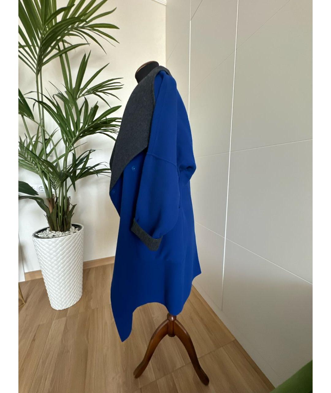 ETRO Синее шерстяное пальто, фото 8