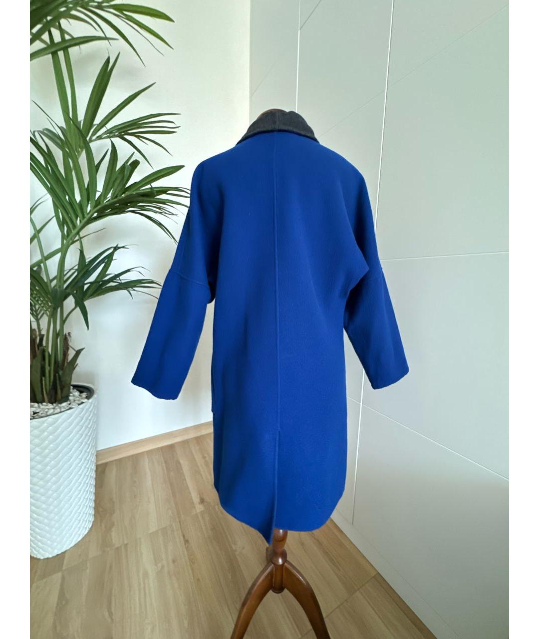 ETRO Синее шерстяное пальто, фото 2