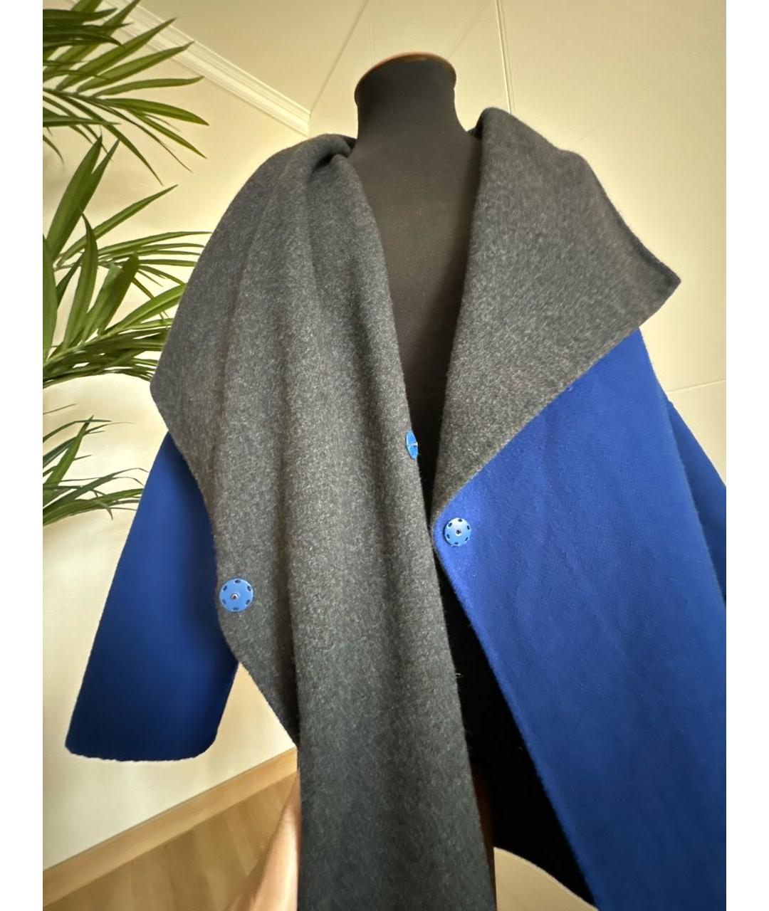 ETRO Синее шерстяное пальто, фото 4