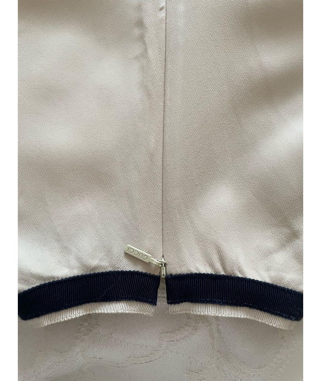 GUCCI Белое вискозное платье, фото 3