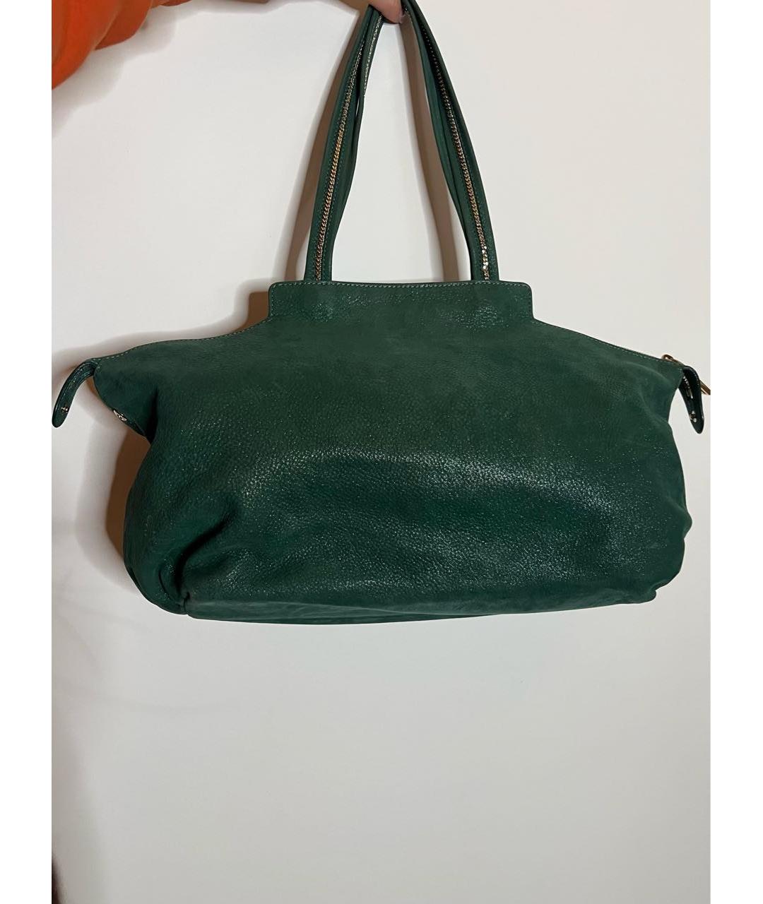 FENDI Зеленая кожаная сумка через плечо, фото 3