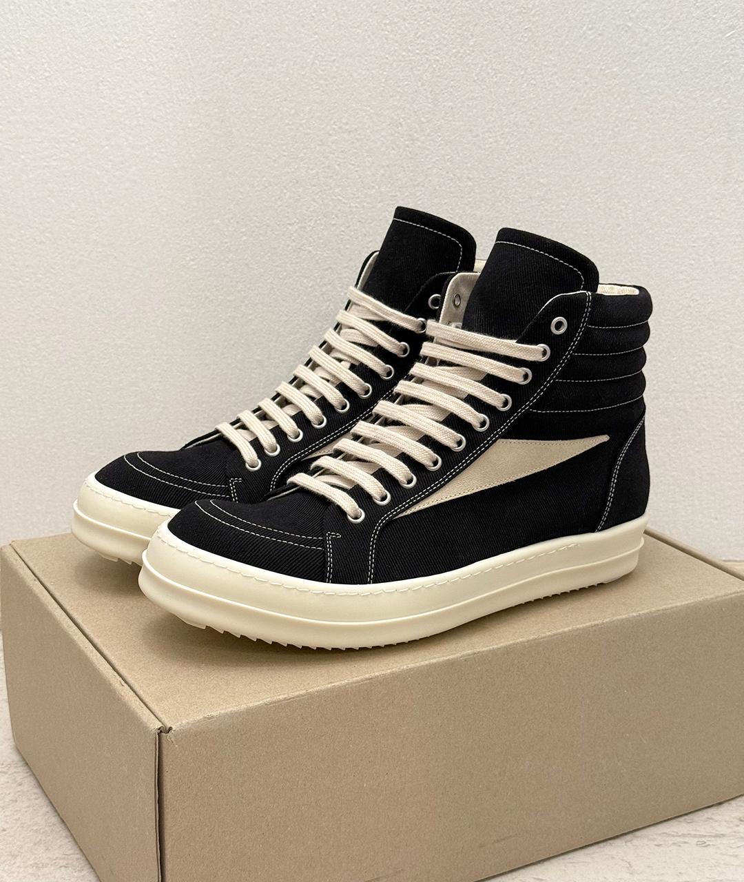 RICK OWENS DRKSHDW Черные кеды, фото 3