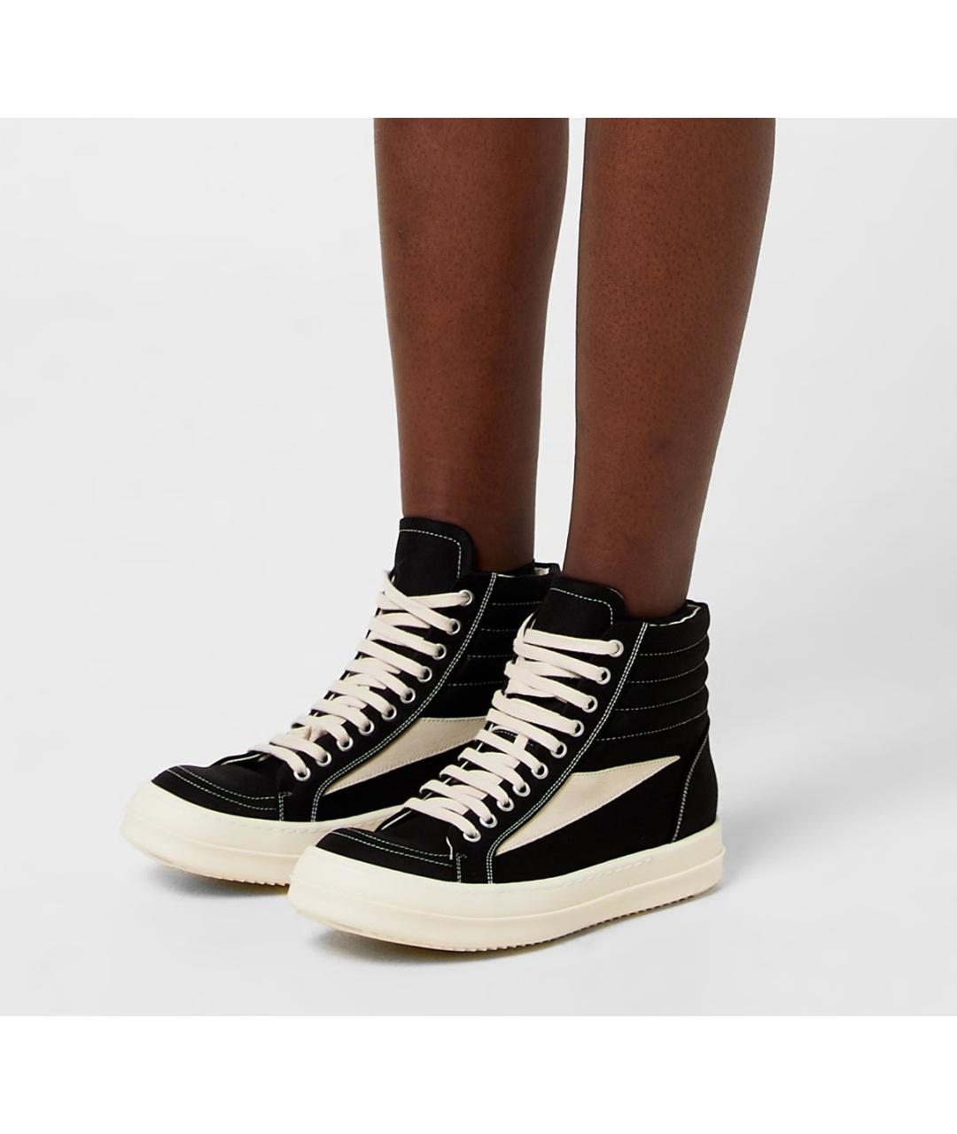 RICK OWENS DRKSHDW Черные кеды, фото 8