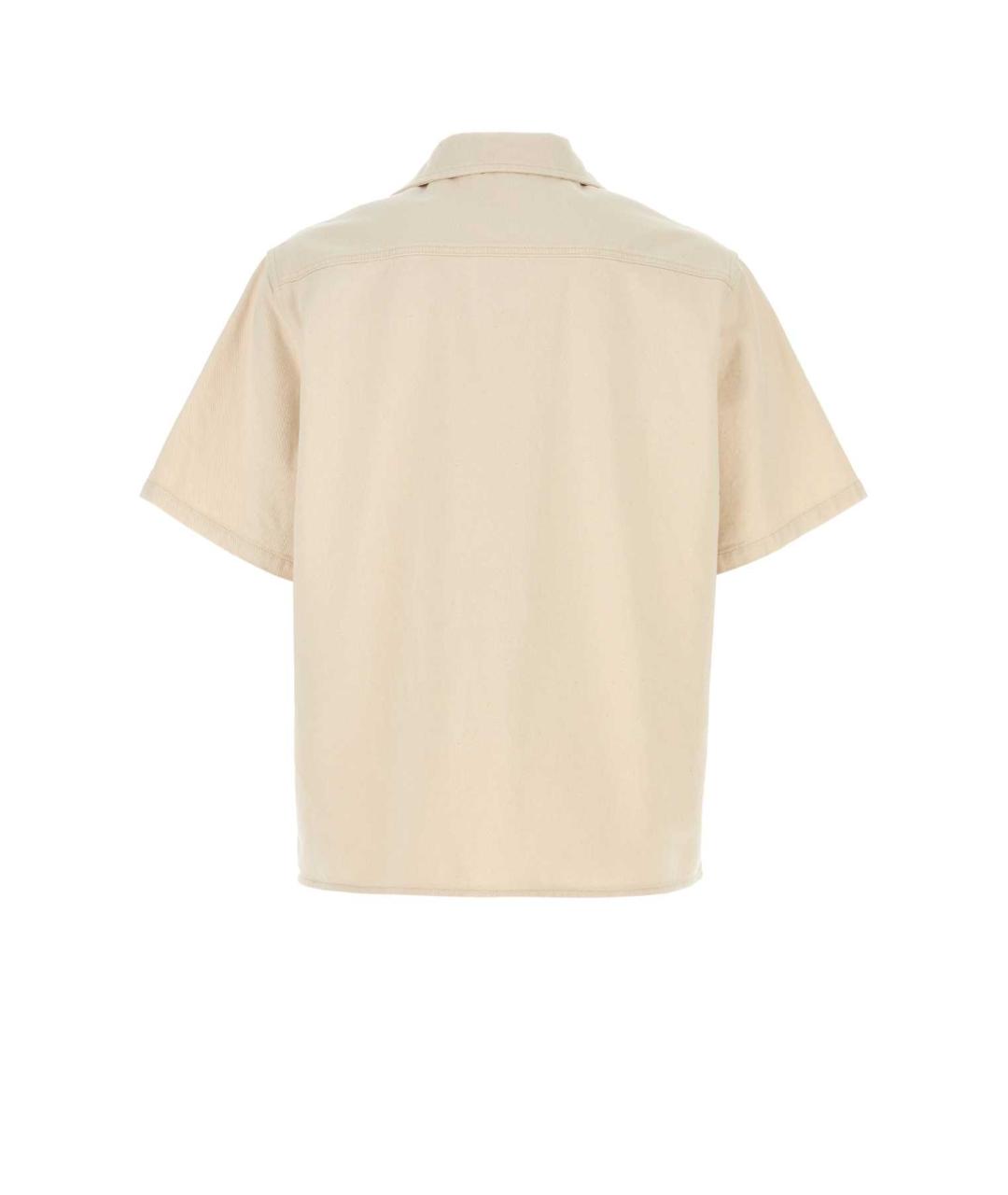 VALENTINO Бежевая хлопковая кэжуал рубашка, фото 2