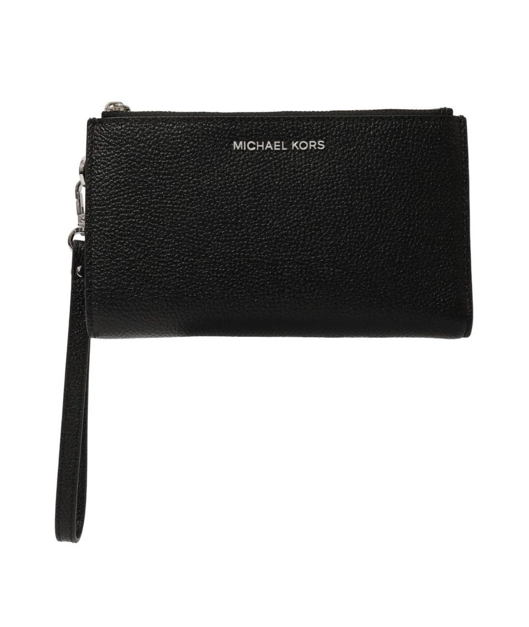 MICHAEL KORS Черный кожаный кошелек, фото 6