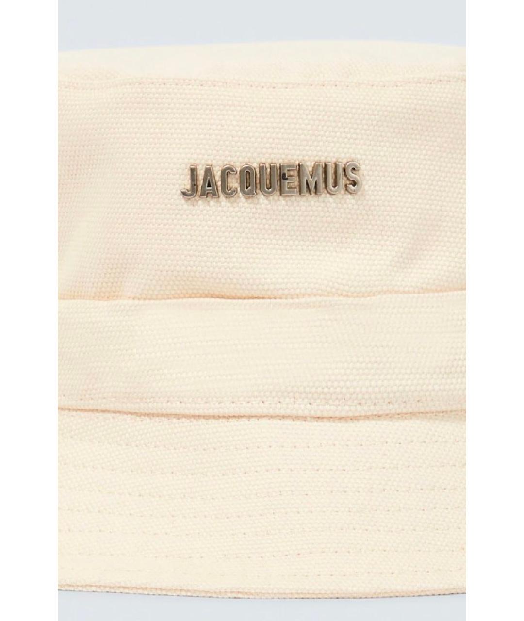 JACQUEMUS Бежевая хлопковая панама, фото 3