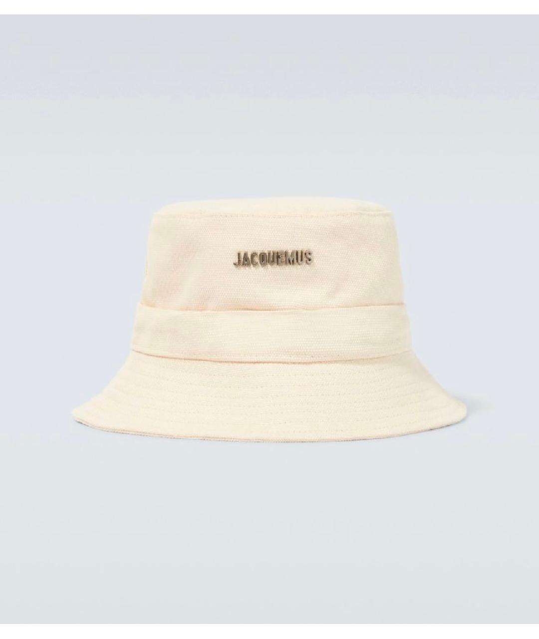 JACQUEMUS Бежевая хлопковая панама, фото 4