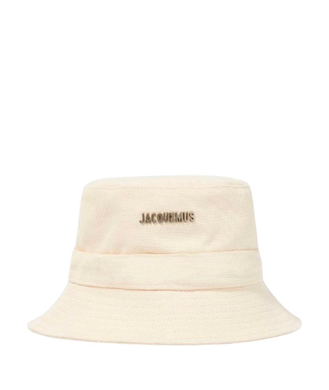 JACQUEMUS Бежевая хлопковая панама, фото 1