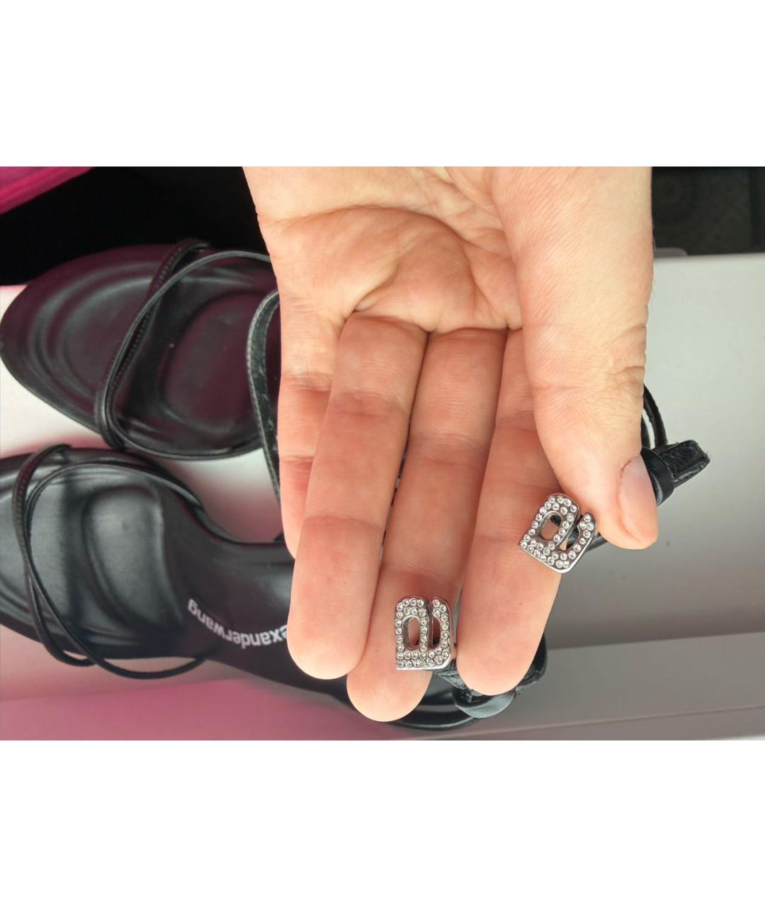 ALEXANDER WANG Черные кожаные босоножки, фото 5