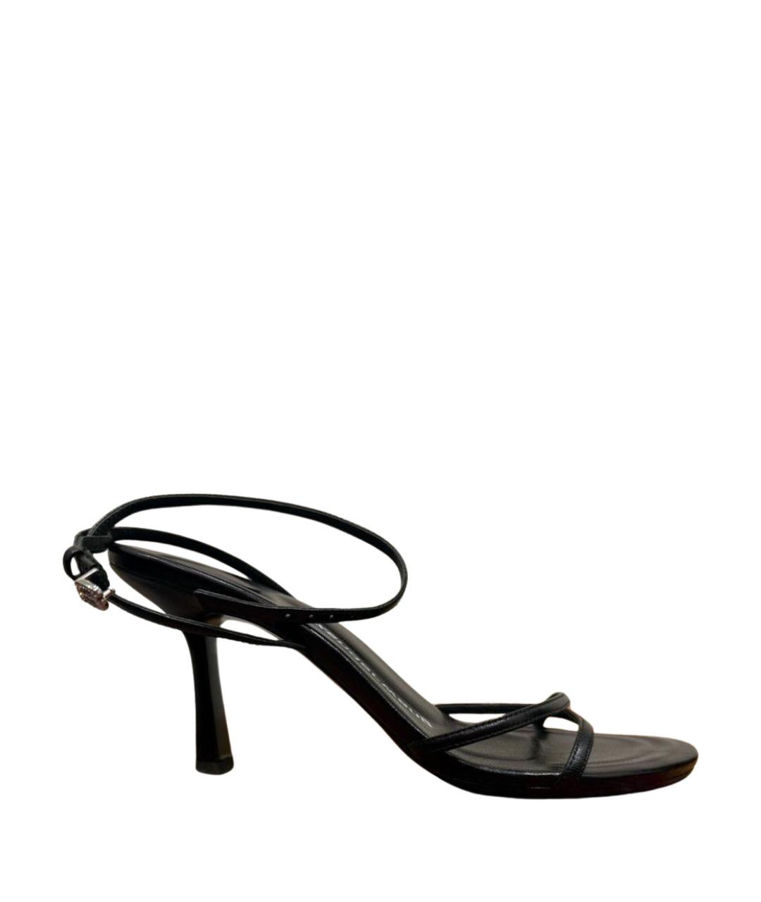 ALEXANDER WANG Черные кожаные босоножки, фото 1