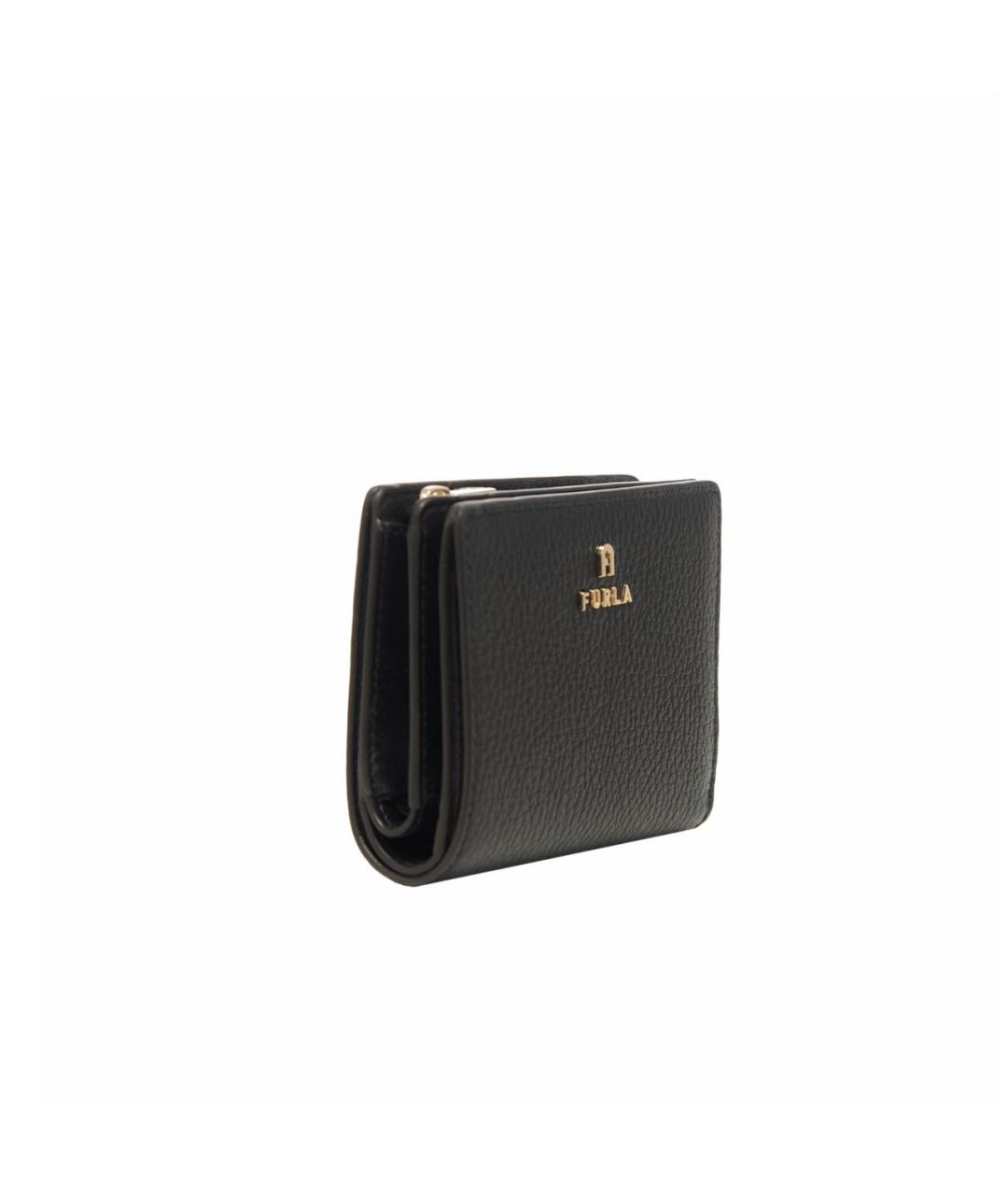 FURLA Черный кожаный кошелек, фото 2