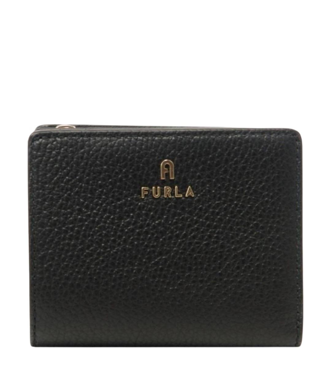 FURLA Черный кожаный кошелек, фото 1
