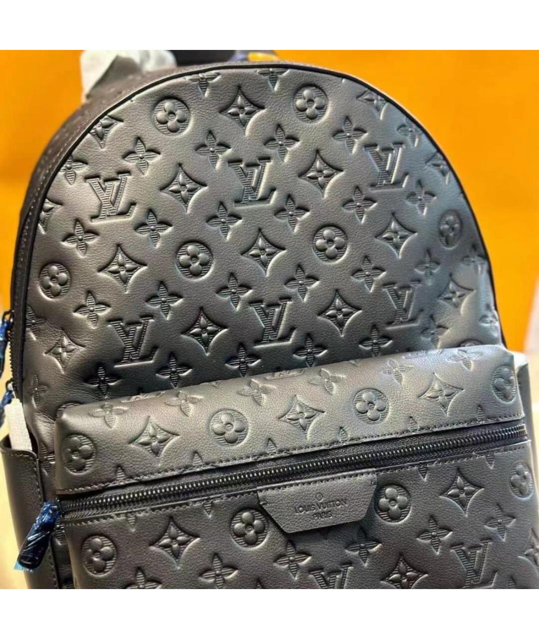 LOUIS VUITTON Черный кожаный рюкзак, фото 2