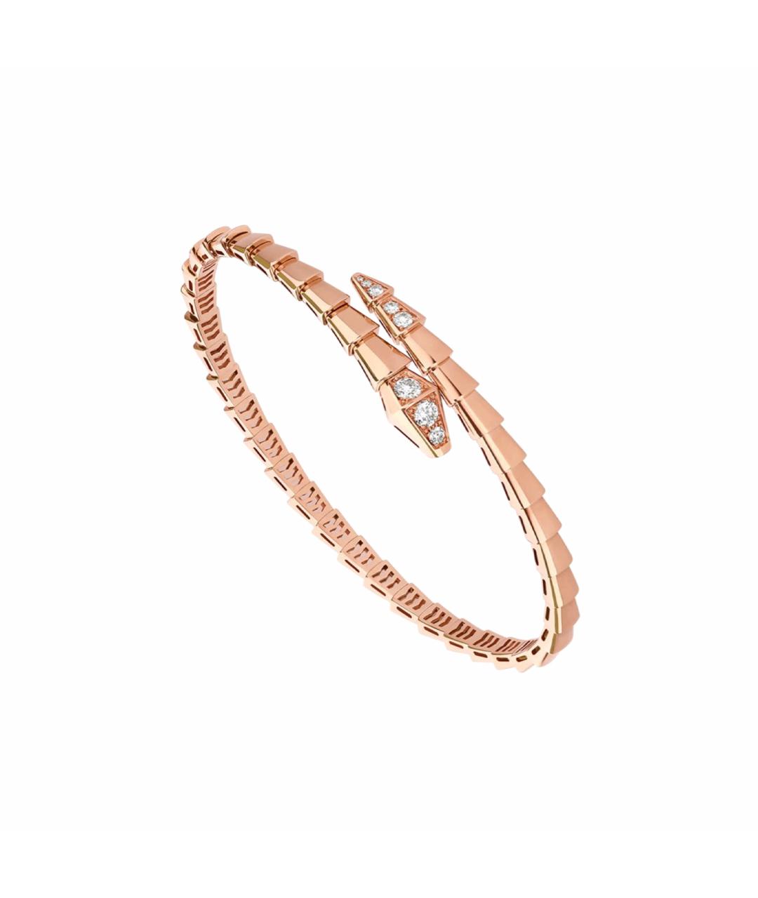 BVLGARI Бежевый браслет из розового золота, фото 1