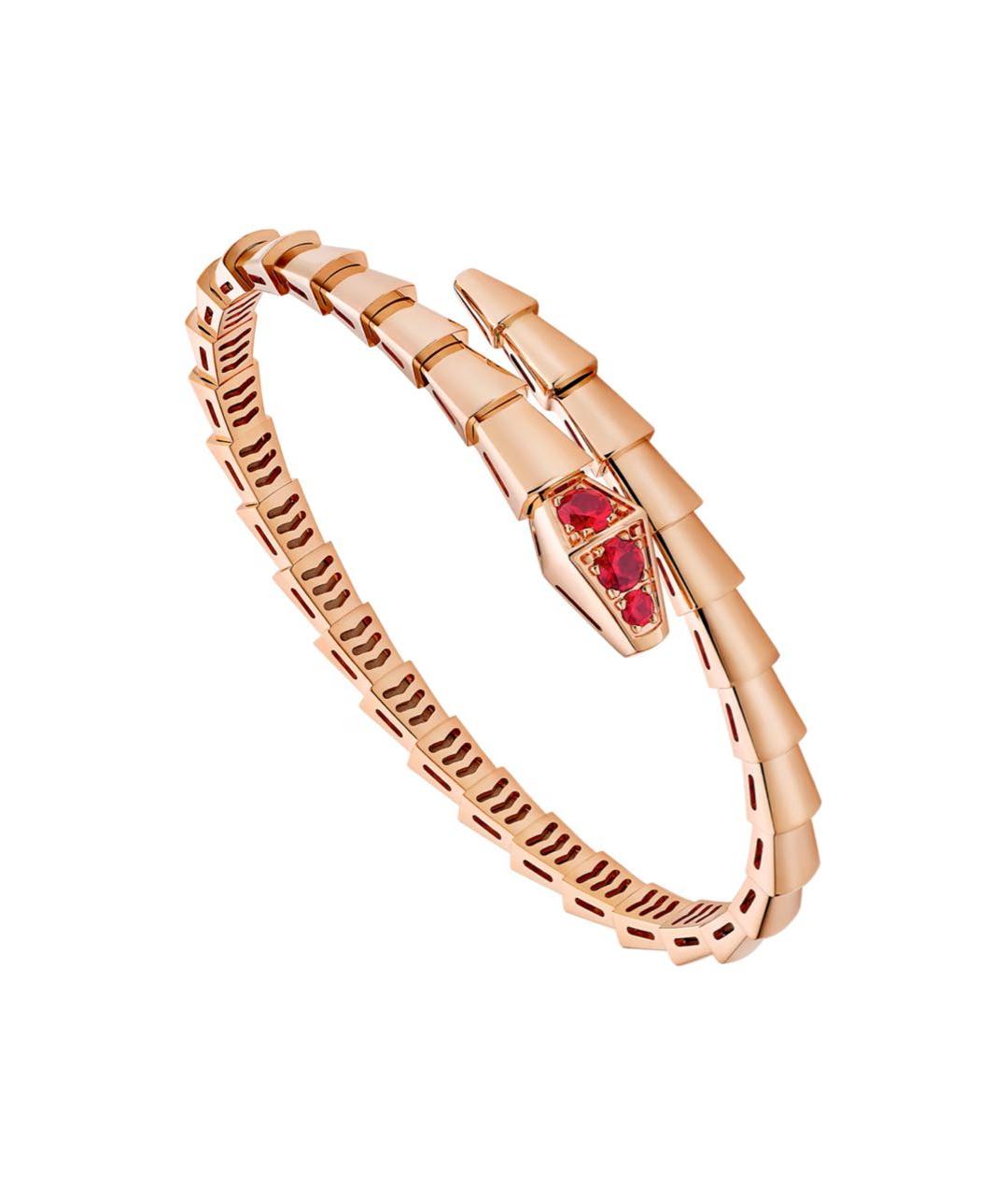 BVLGARI Бежевый браслет из розового золота, фото 3