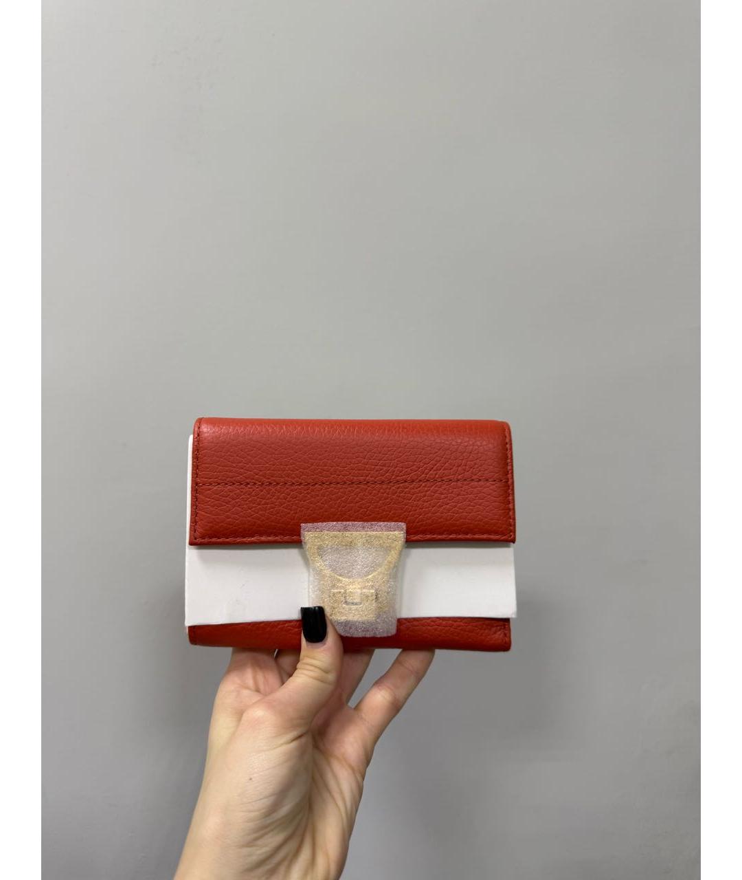 COCCINELLE Красный кожаный кошелек, фото 6