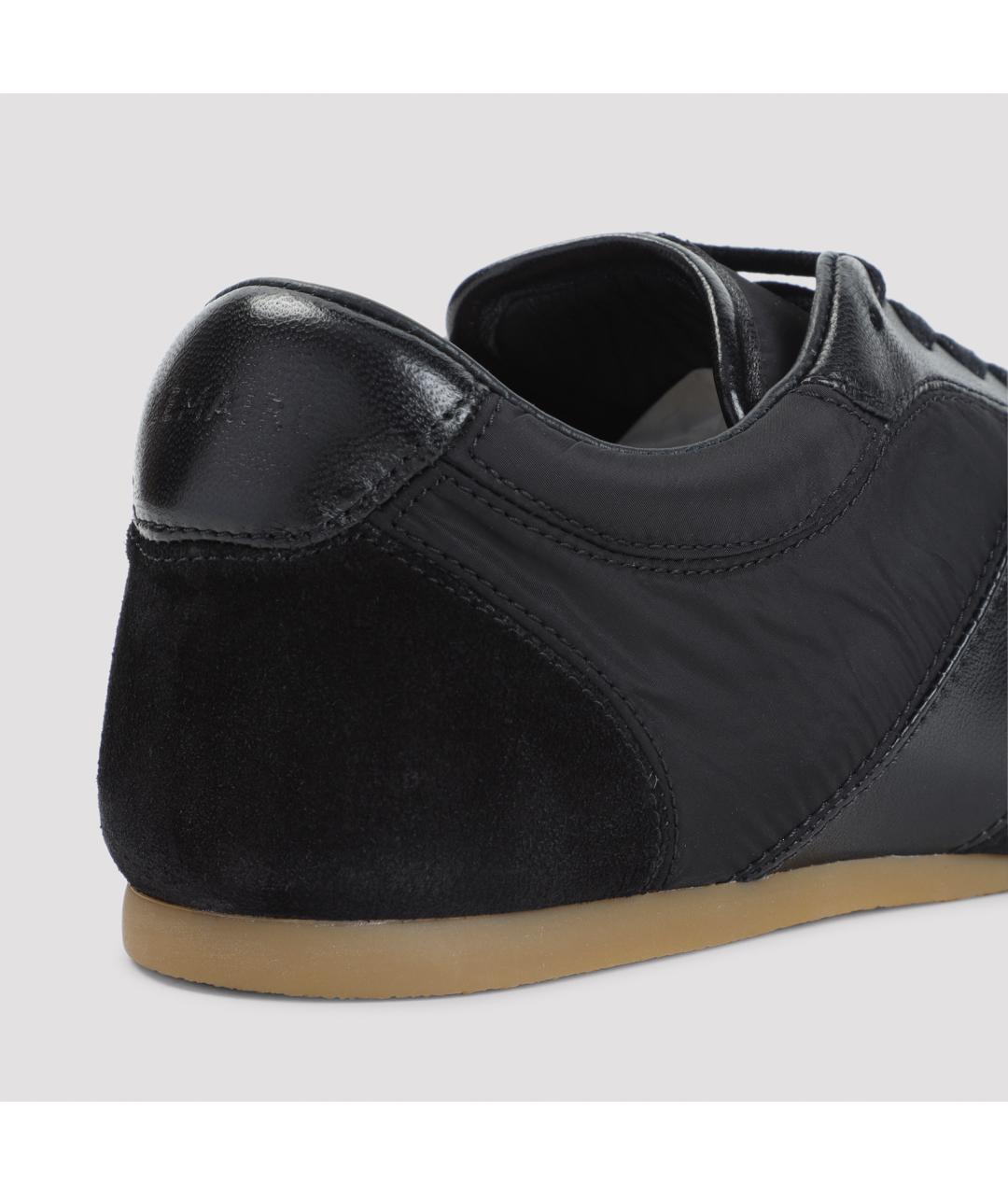 LEMAIRE Черные кожаные кроссовки, фото 6