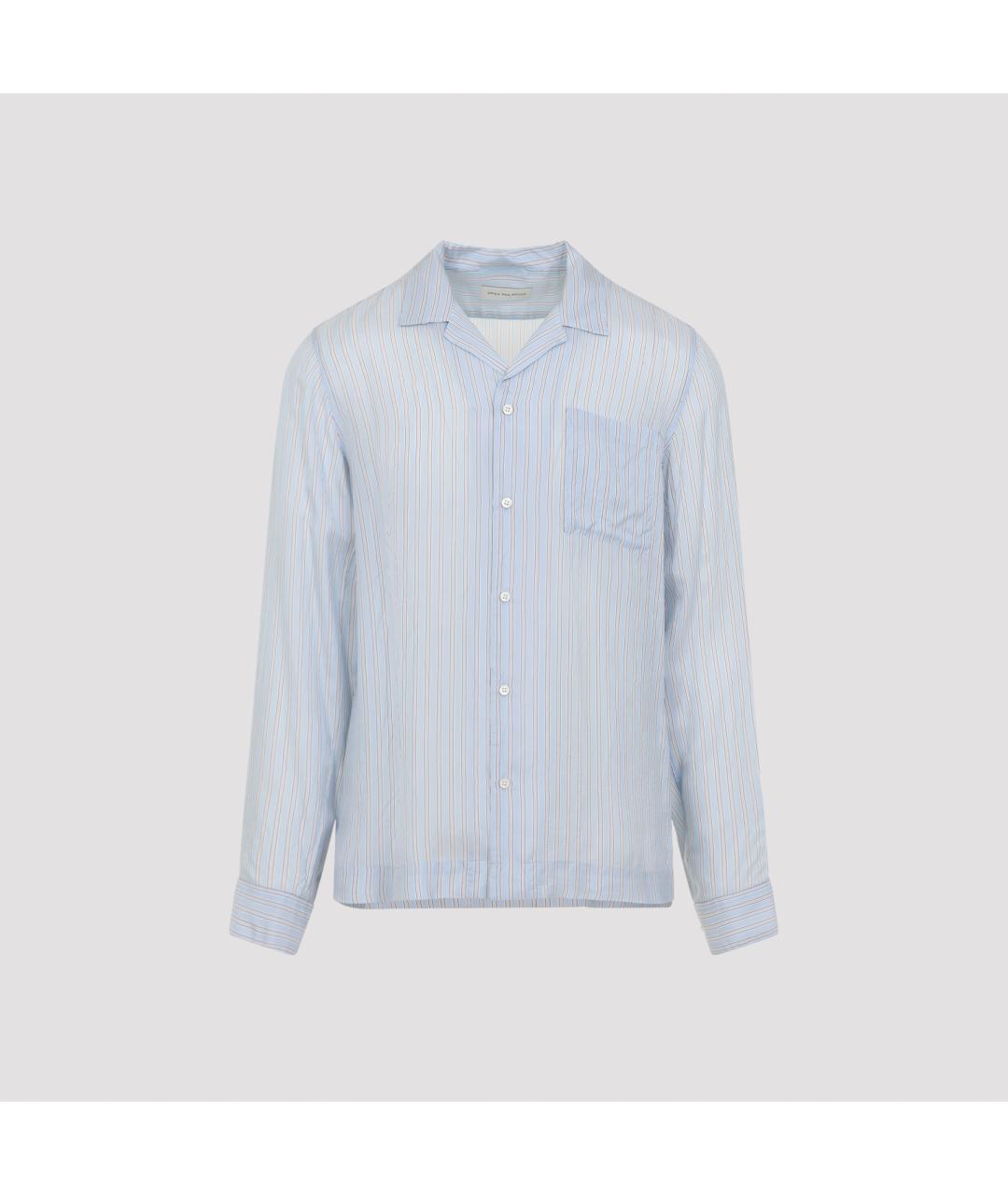 DRIES VAN NOTEN Голубая кэжуал рубашка, фото 3