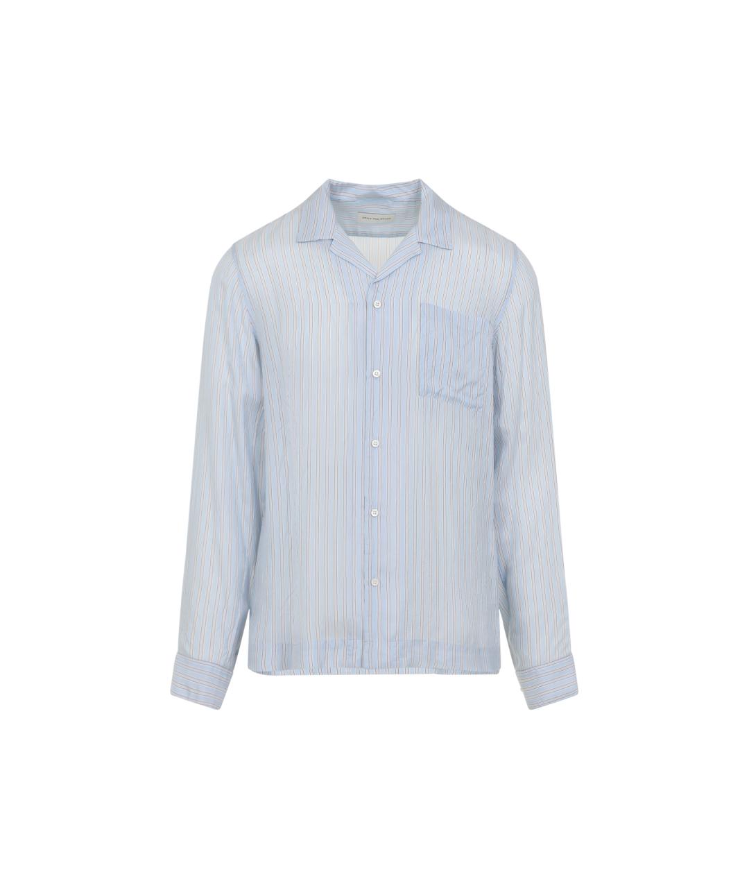 DRIES VAN NOTEN Голубая кэжуал рубашка, фото 1