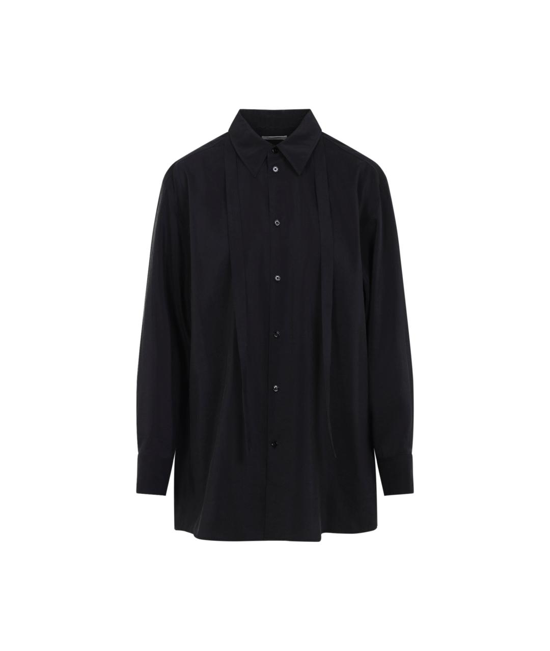 LEMAIRE Черная шелковая рубашка, фото 1