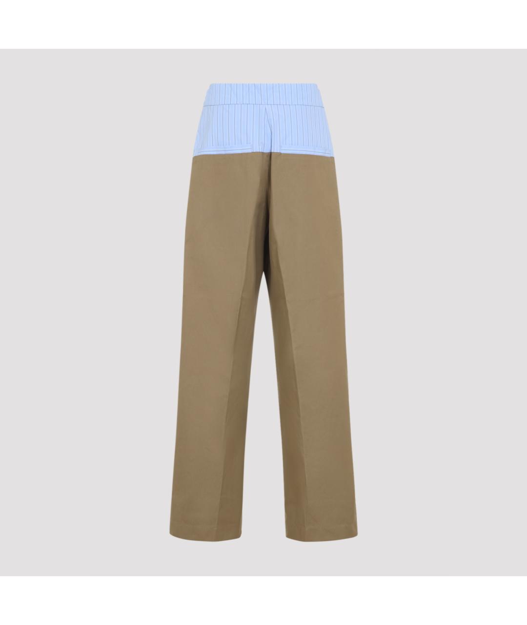 DRIES VAN NOTEN Бежевые хлопковые повседневные брюки, фото 4