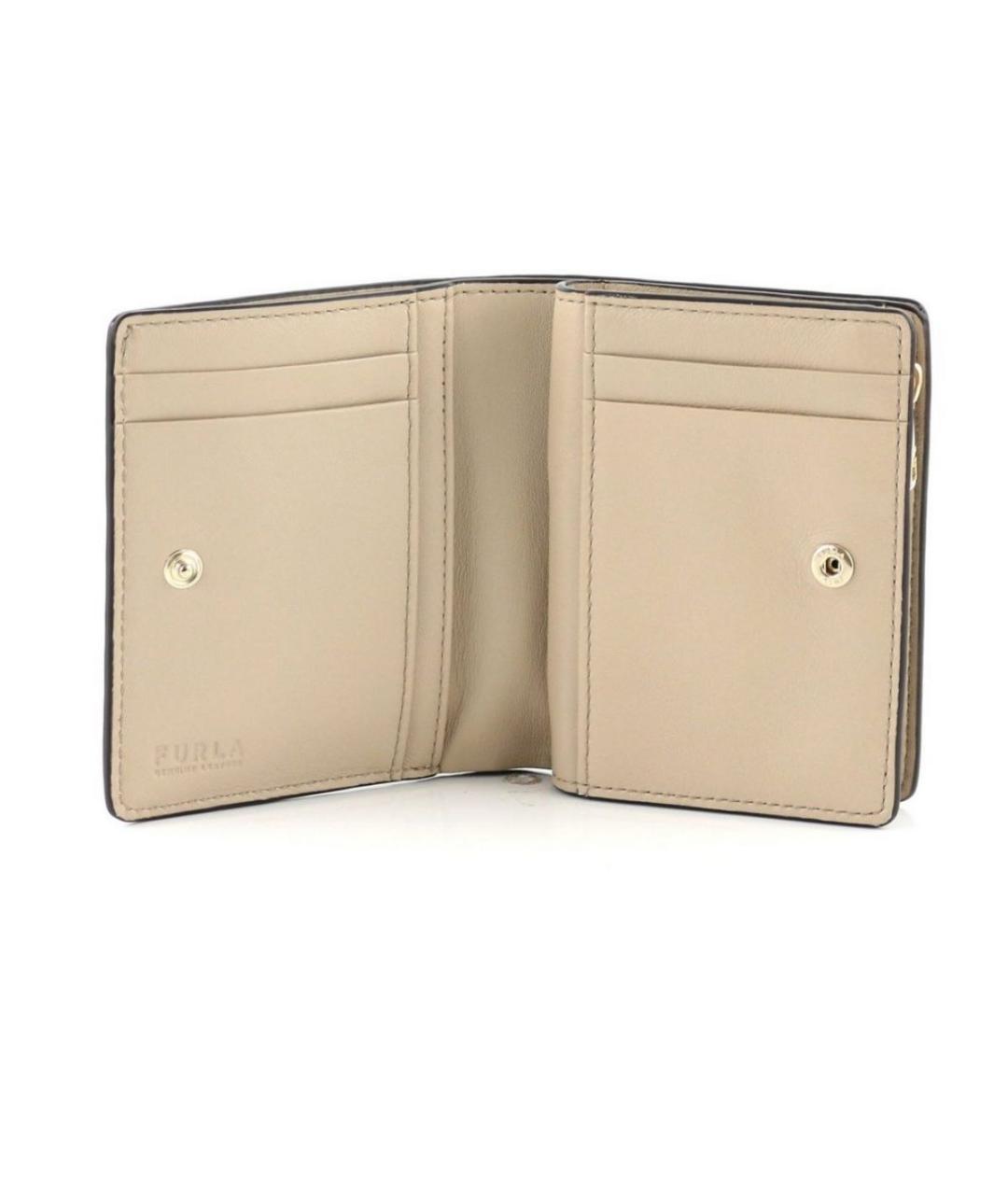 FURLA Серый кожаный кошелек, фото 4