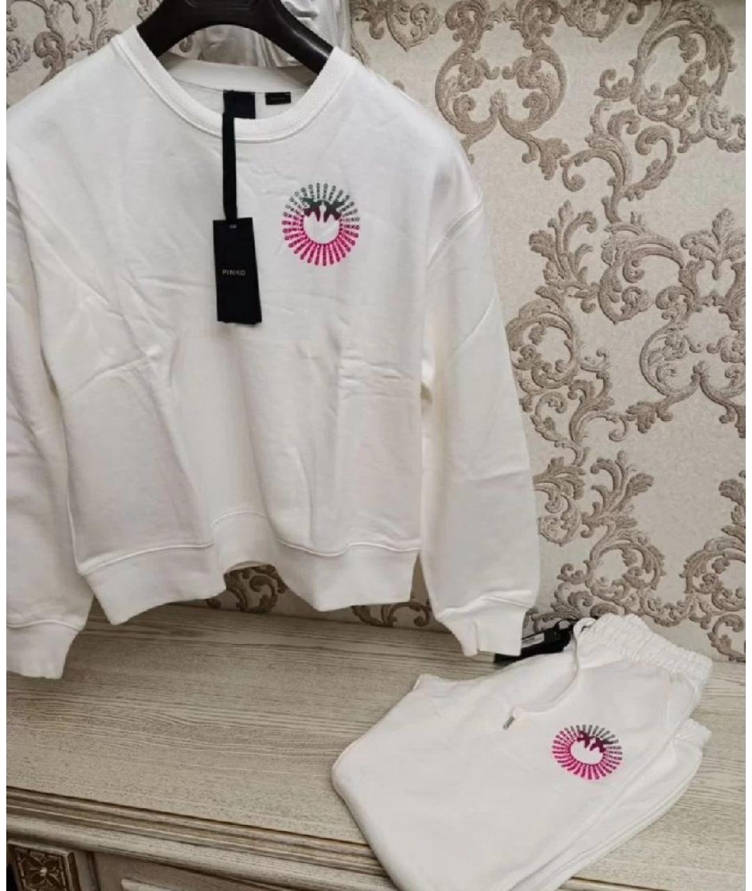 PINKO Белый хлопковый спортивные костюмы, фото 4