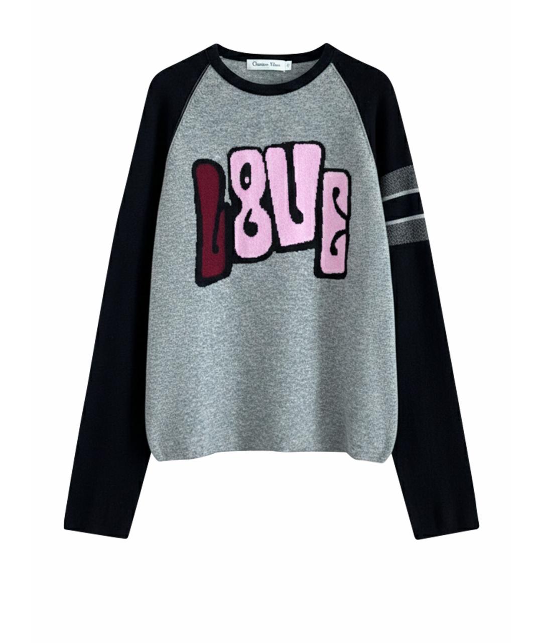 CHRISTIAN DIOR Серый джемпер / свитер, фото 1