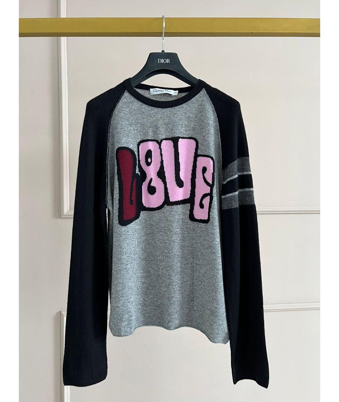 CHRISTIAN DIOR Серый джемпер / свитер, фото 7