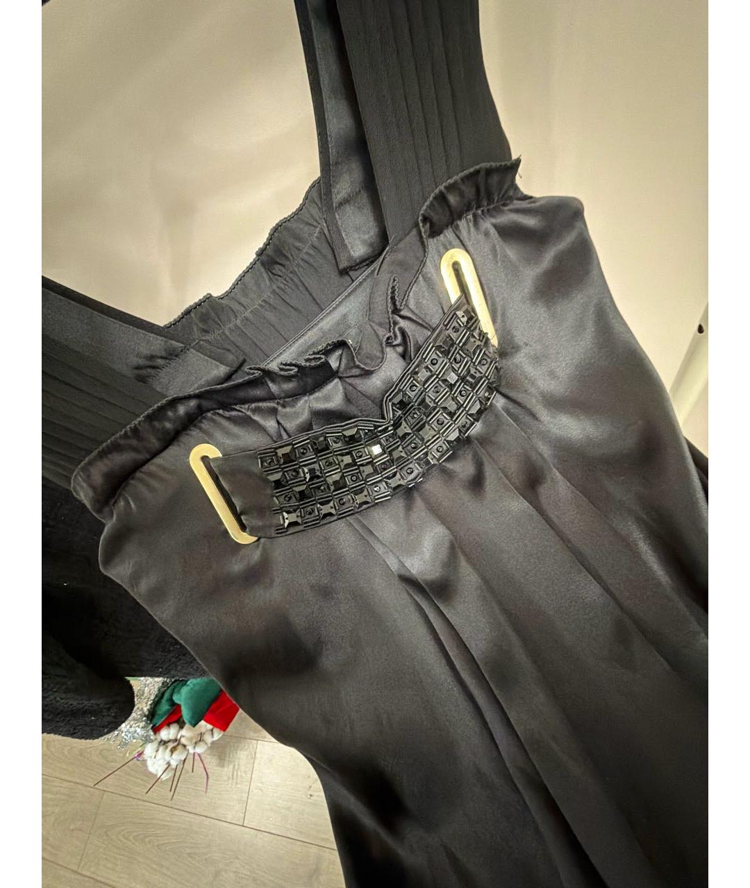 ETRO Черная шелковая блузы, фото 4