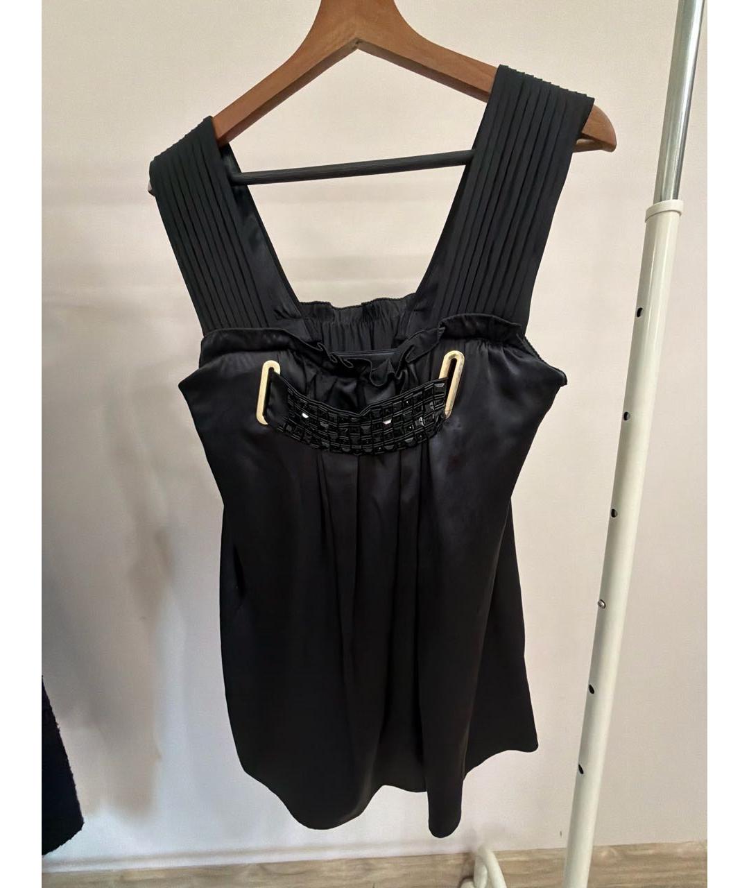 ETRO Черная шелковая блузы, фото 5